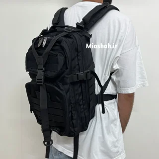 کوله پشتی تاکتیکال مردانه مشکی ۲۵ و ۴۵ لیتری | کد TAC4525