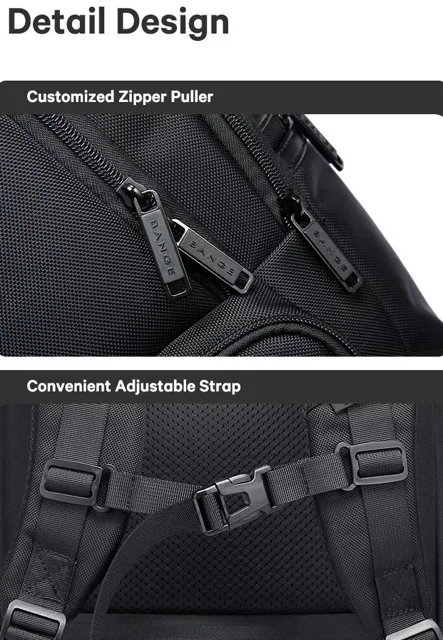 سرزیپ های کوله پشتی مسافرتی اورجینال Bange مدل BG-2603 مشکی