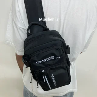 بادی بگ مردانه بزرگ مشکی کد BG3424 - مینی کوله تکبند