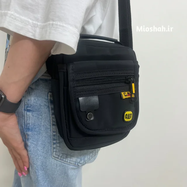 تن خور کیف دوشی اسپرت کوچک مشکی کد CAT1816