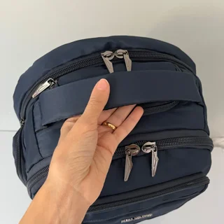سرزیپ های فلزی کوله مردانه سورمه ای Roncato کد BP8001