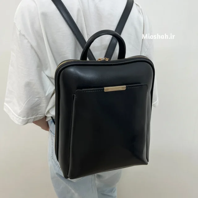 کوله و کیف دخترانه دانشجویی با طراحی ذوزنقه ای | کد BPW8002 - لایف استایل