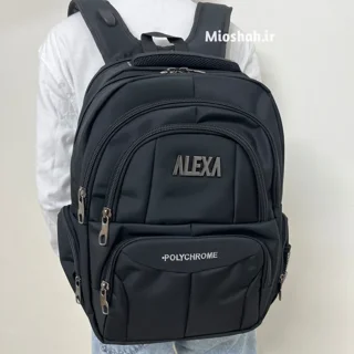 کوله پشتی دانشجویی ۸ جیب ALEXA | کد ALX8003