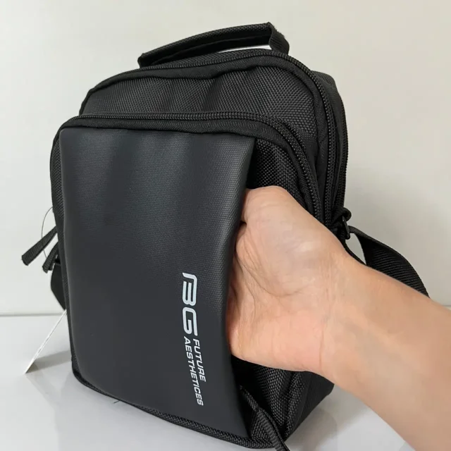 جیب جلویی کیف دوشی مردانه اسپرت BG رنگ مشکی | کد BG6002