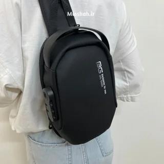 بادی بگ قفل دار مینیمال مشکی کد BG7006