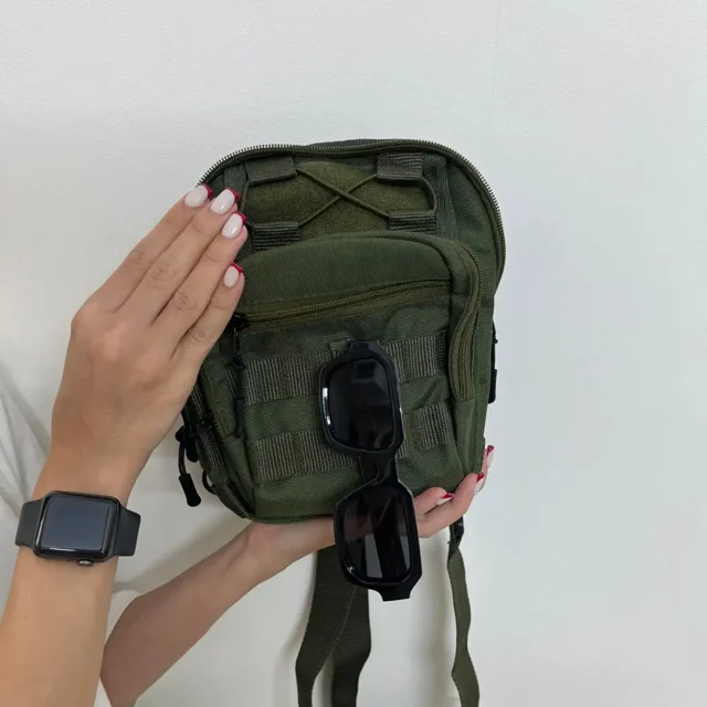 نوارهای molle بادی بگ تاکتیکال سبز چریکی tac700