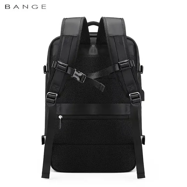 نمای پشت و جیب ضدسرقت کوله پشتی لپتاپ ۱۷ اینچ بنج BG-1800 اصل